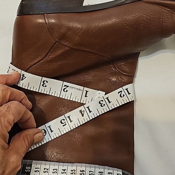 Vintage bandolino made in italy 100%  Genuine Leather Pull on Boots size 8 - Picture 6 of 9